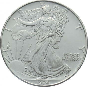 USA 1 Dollar 1994 Silver Eagle - 1 Unze Feinsilber